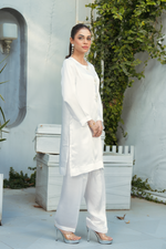 Egg White Solid 2-Piece Shirt & Trouser Set